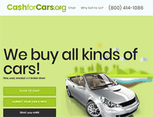 Tablet Screenshot of cashforcars.org
